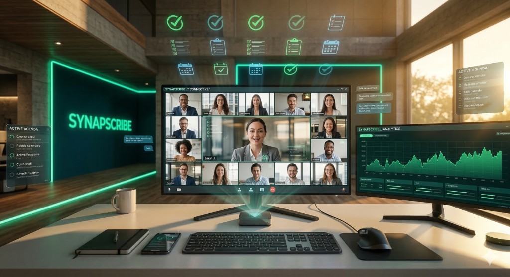 SynapScribe ile yapay zeka destekli toplantı yönetimi